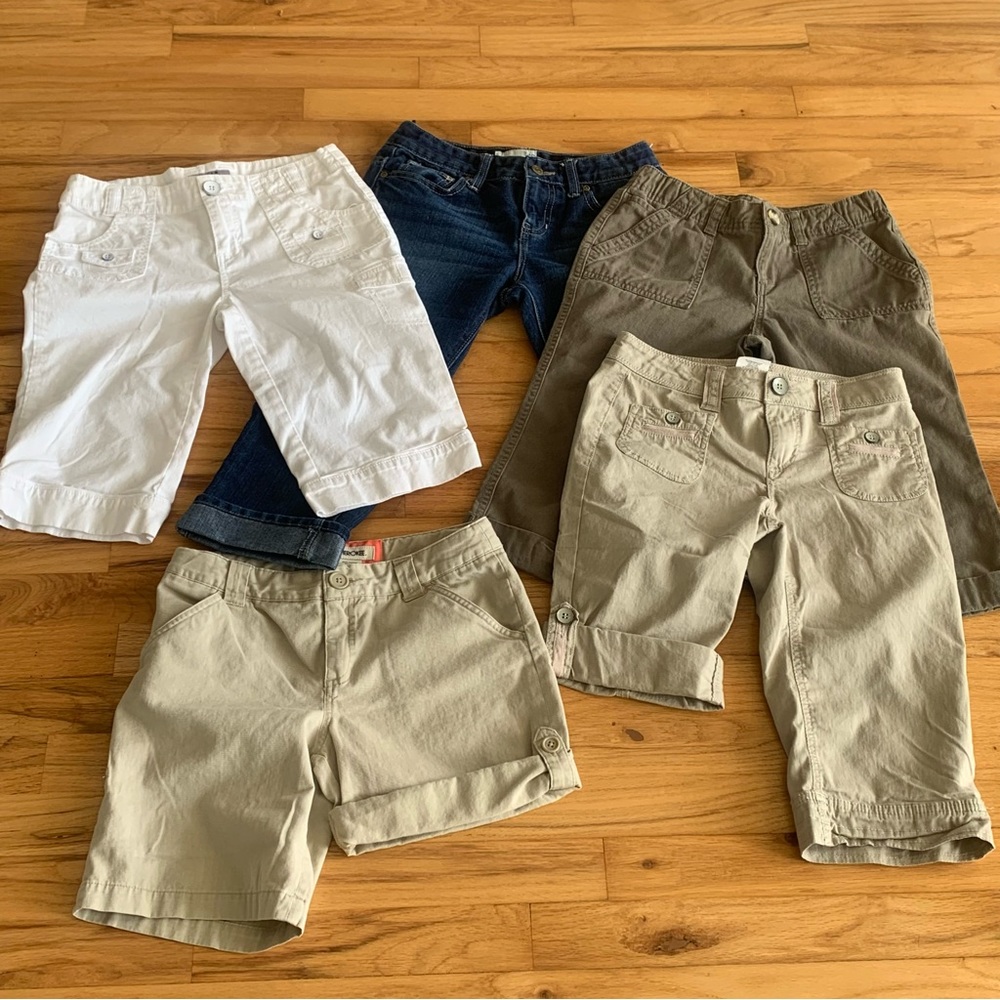 Girl’s Old Navy Jolt J. Khaki Cherokee Spring Shorts Capri Bundle of 5 S…